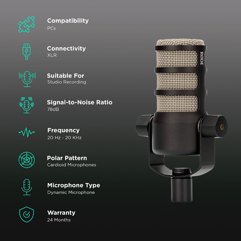 اجاره میکروفون استودیویی POD MIC RODE